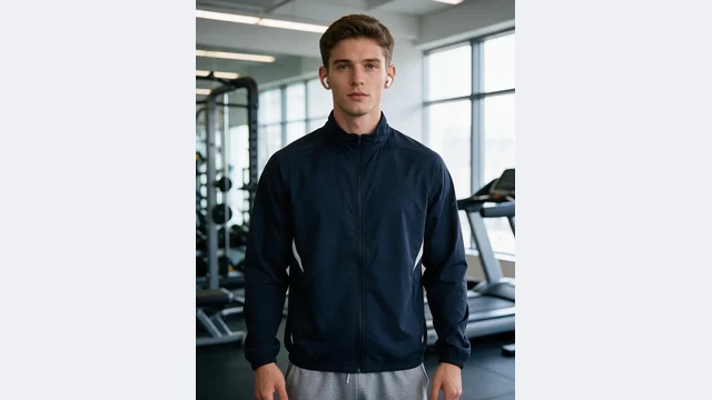 Ad creative with a Caucasian model